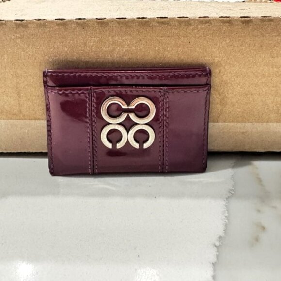 Coach Bag | Patent Leather Card Case Wallet - Picture 1 of 2